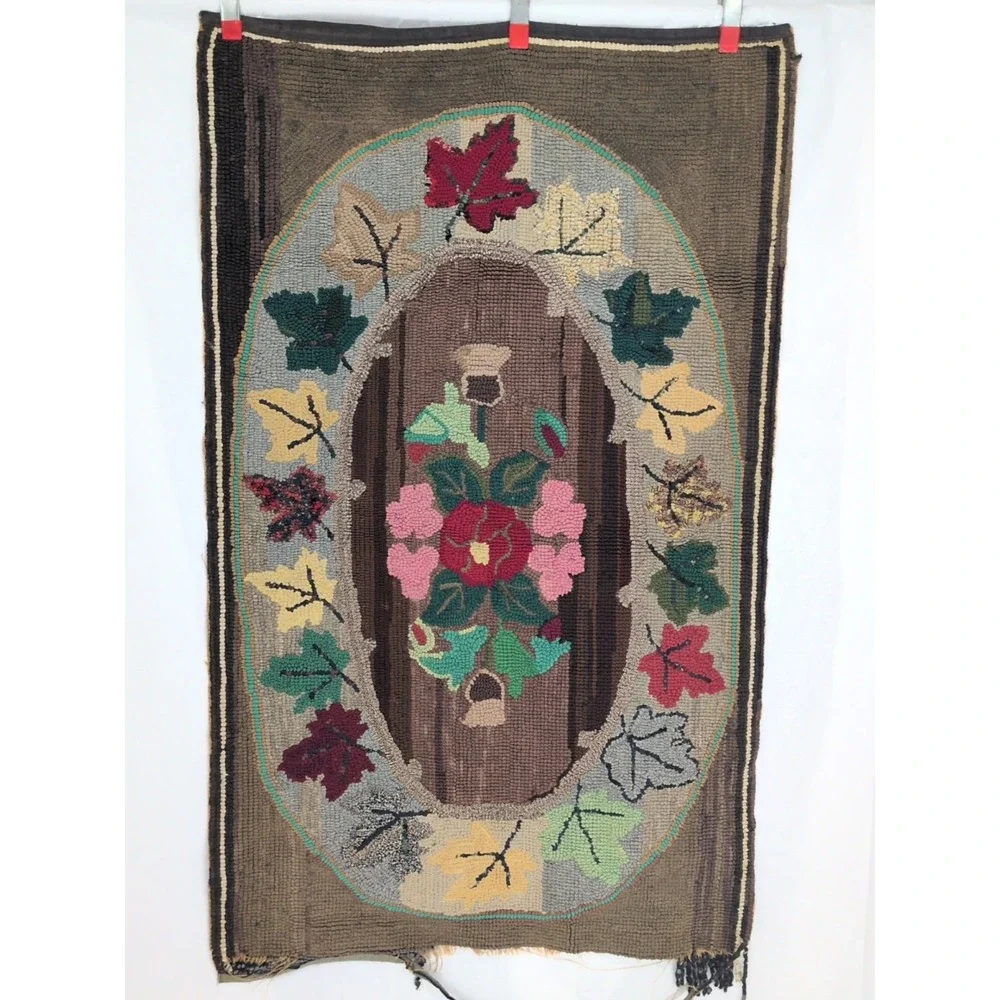 VTG Antique Hooked Rug 51